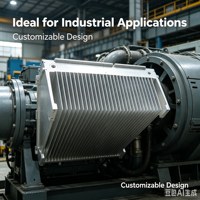 Radiateur en aluminium extrudé à ailettes haute densité pour composants électroniques de précision, solution de refroidissement thermique