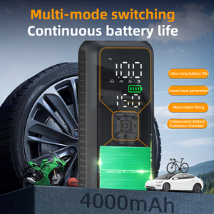 T05 Portable Cordless Tire Inflator Emergency Power Supply USB Digital Display Rapid Inflation ABS for Car <b>Bicycle</b> Balloon - Product Image 2