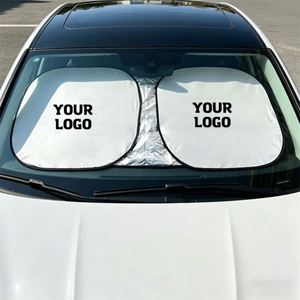 Pare-soleil de voiture en tissu de haute qualité avec protection UV, personnalisable avec logo, idéal pour l'extérieur et comme cadeau promotionnel - Product Image 1