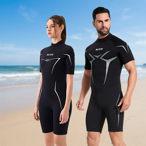 Traje de Neopreno ZTO Unisex de Manga Corta y Cuello Alto, de una Pieza, Impermeable, Transpirable, de Secado Rápido y Protección UV para Buceo - Product Image 4