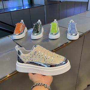 Scarpe Casual da Uomo di Lusso Leggero con Strass Fatti a Mano, Piattaforma alla Moda, Vendita Calda - Product Image 6