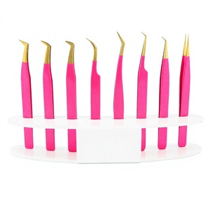 แหนบต่อขนตาแบบปลายไฟเบอร์แหนบต่อขนตาปริมาณ45 90องศาแหนบต่อขนตา - Product Image 1