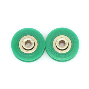 Factory Direct U-Shape Track Pulleys Bearing POM-Coated Plastic <b>Rollers</b> for <b>Door</b> & <b>Window</b> Furniture Ropes & Wires Grooved Wheels - Product Image 1