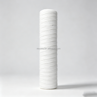 Cartouche filtrante en polypropylène (PP) de 5/20/4,5 pouces, enroulée en coton, filtre à eau enroulé en fil de 5 microns pour le traitement de l'eau par osmose inverse (RO)