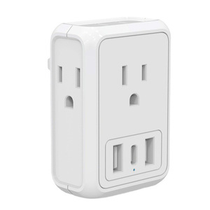 Convertisseur de <span class=keywords><strong>prise</strong></span> secteur transfrontalier NYT RO-171, nouveau standard américain avec ports USB, style américain, provenance Chine - Product Image 1