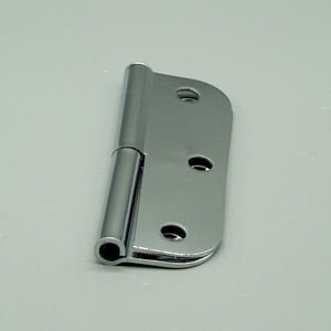 Double Door <strong>Round</strong> Corner 3.5" Polished Bright Chrome Hot Sale High Quality Nickel Plated Rounded Edge Polished Door <strong>Hinges</strong> - Product Image 3
