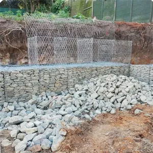 Retaining Wall Blocks PVC Coated Gabion Walls Gabions For Stones