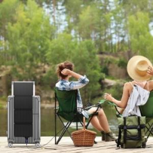 36W Portátil Plegable USB Panel Solar Cargador de Teléfono MPPT Max PV Voltaje 5V para Aplicaciones al Aire Libre - Product Image 4