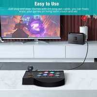 Manette de jeu mobile filaire PXN 0082 avec D-Pad, 8 boutons, rotation à 12/360°, détection de mouvement, écologique pour tablette/PC