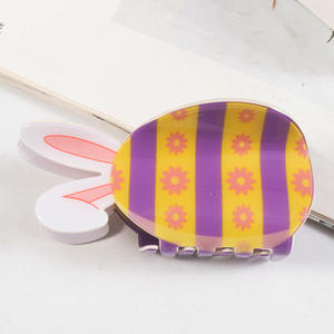 ชุดอีสเตอร์สีสันสดใสคลิปหนีบผมทำจากพีวีซีทรงไข่พร้อมหูกระต่ายคลิปหนีบผม - Product Image 4