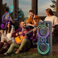 CH-6618 CH-6633 Altavoz Inalámbrico Bluetooth Portátil con Luces LED, Radio, Sistema de Sonido Boombox