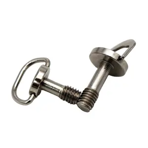 Quick Release Screw In M2.5 Carbon Steel C Clasp Hand Screw Lifting Ring ScrewBattery Cover Spy Screw Camera