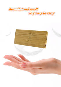 Estación de carga inalámbrica 3 en 1 Natural Bamboo Melody con puerto tipo C Adaptador de fuente de alimentación 15W/10W/5W - Product Image 4