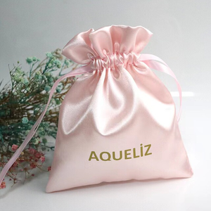 Bolsas de Satén Suave de Lujo con Logotipo Personalizado para Pelucas, Bolsas de Satén para Joyería, Embalaje de Regalo con Cordón - Product Image 6