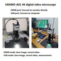 Boshida mikroskop Digital HD4005-A01 dengan kamera 8.3MP 4K, dapat menyimpan Video perekam gambar untuk pemeriksaan dan perbaikan PCB