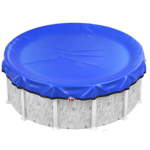 Bâche durable de couverture de <span class=keywords><strong>piscine</strong></span> d'hiver PE et PVC forts avec la couverture protectrice de corde en acier pour des piscines au sol dans la saison d'hiver - Product Image 1
