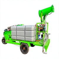 Camion pulvérisateur électrique mini 4x2 à essieu arrière entièrement suspendu, pompe semi-automatique, citerne à eau, moteur Euro 4, zone de pulvérisation de 8 à 12 m