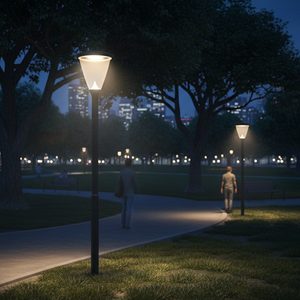 Farol de Jardín con Pantalla, Luminaria Arquitectónica <span class=keywords><strong>FLEXIA</strong></span>, Iluminación Decorativa para Postes, Luz para Jardín, Parque y Exteriores - Product Image 2