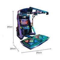Machine de jeu d'arcade à tickets, jeux d'arcade pour 2 joueurs, danse vidéo musicale, détection de mouvement, musique de danse
