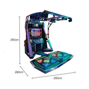 Macchina da Gioco Arcade <span class=keywords><strong>con</strong></span> Riscatto Biglietti, Giochi Arcade per 2 Giocatori, Video Musicale <span class=keywords><strong>con</strong></span> Sensore di Movimento per Danza - Product Image 2