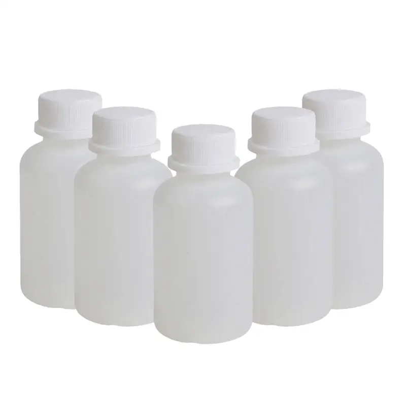 Botella de plástico para medicina, tapón vacío hermético sellado y, a prueba de manipulaciones, 60Ml