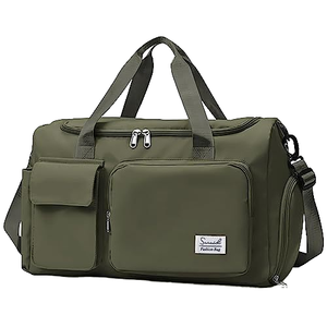 Large Capacity Portable Convertible Garment Lightweight Duffel Bag Fashionable <strong>Foldable</strong> Carry-on <strong>Suitcase</strong> for Weekend Zipper - Product Image 1