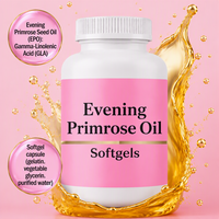Gélules d'huile d'onagre personnalisées, fabricant OEM, 1300 mg, pressées à froid, GLA naturel, cohosh noir, marque privée