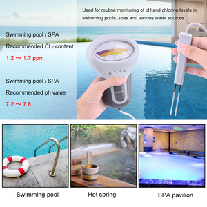 Medidor de Cloro Residual Portátil CL2PH, Analizador de Calidad del Agua con Rango de PH 5.5-9.0 para Agua Potable, Spa y Piscina - Product Image 4