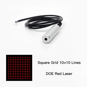 High Quality 635nm 20mw Grid Pattern DOE 20 X 20 Red Laser Diode Module 9mm X 20mm Operating Voltage Glass Long - Product Image 5