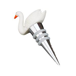 Bouchon de vin rouge Qijun Swan en résine moulée, décoration artistique créative en forme d'oiseau, ornements de vin, bouteille scellée fraîche - Product Image 5