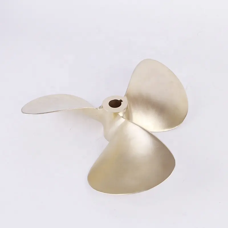 Bronze lost wax casting CNC machining Polished Non-polished surface 3 Blade Outboard Propeller Boat Propeller Marine Propeller