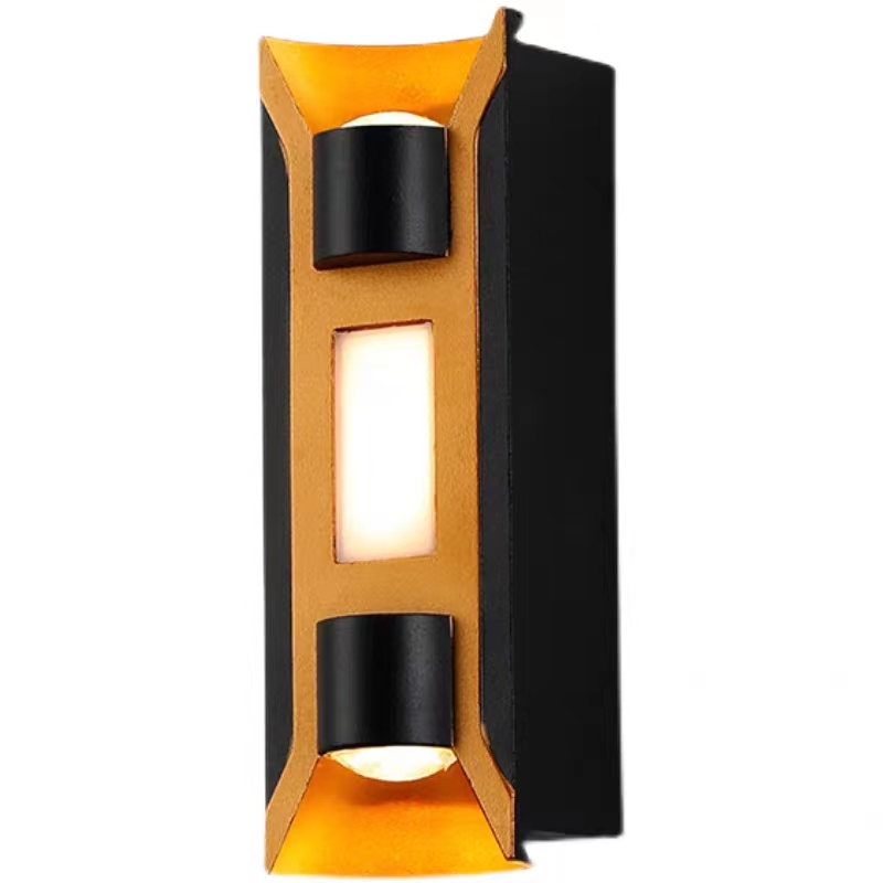 LED Wall Light Garden Waterproof Hexagon  Aluminum Wall Lamp Fancy Lights Exterior 2W 3W 5W 6W 7W 8W