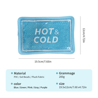 Compresse de gel réutilisable avec sangle 12x19,5 cm – Thérapie chaude/froide pour le soulagement de la douleur au genou, à l'épaule et au pied