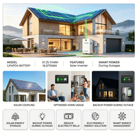 Batteries au lithium pour stockage d'énergie domestique 51,2 V 314 Ah 16 kWh, directement de l'usine, batteries LiFePO4 48 V 280 Ah, pack de batteries solaires de secours