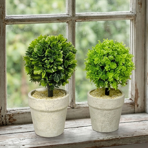 Ensemble de pots de topiaire artificielle en buis pour table, décoration intérieure, bureau, plante artificielle, centre de table, idée cadeau - Product Image 6