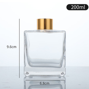 LK 50ml Luxury Fragrance Accessories House <b>Small</b> Square Glass Dropper Sealed Screen Printed Refill <b>Bottle</b> with Lid - Product Image 3