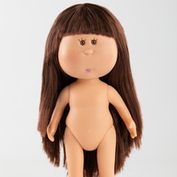 Poupée Mia Potato de 24 cm, corps nu, cheveux bouclés, poupée vierge à habiller soi-même, poupée en vinyle, accessoires artisanaux faits à la main, jouet cadeau pour enfants