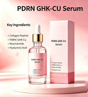 Sérum hydratant et rafraîchissant OEM/ODM GHK-CU PDRN 30ml, sérum pour le visage, raffermissant et nourrissant, aux peptides.