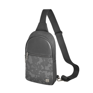 Borsa personalizzata Wiwu in PVC nero da uomo <span class=keywords><strong>Messenger</strong></span> a tracolla impermeabile di alta qualità con serratura a motivo di frutta e Logo personalizzato - Product Image 2
