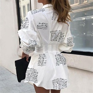 2023 primavera autunno abbigliamento <span class=keywords><strong>donna</strong></span> stampa top manica lunga camicette camicia con bottoni cardigan camicetta e camicie da <span class=keywords><strong>donna</strong></span> - Product Image 3