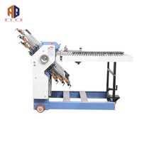 Taille maximale d'alimentation en feuilles de 480x1000mm Instructions automatiques Mini plieuses manuelles à papier