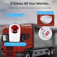 Détecteur de fumée sans fil à fixation magnétique pour camions SF Express et véhicules logistiques Modèle 819 433 MHz Alarme sensible au feu