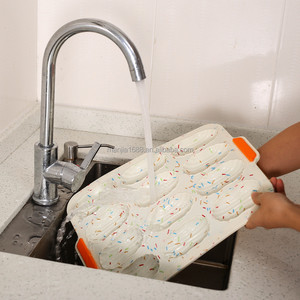 Moule à gâteau antiadhésif en Silicone, <span class=keywords><strong>de</strong></span> qualité alimentaire, cuisson du pain français, plateau à muffins, moule en madeline - Product Image 3