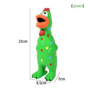 Luxury Latex Squeaky <b>Chicken</b> Dog Toy Cartoon Pattern Eco-Friendly Non Toxic Indoor Interactive Toy - Product Image 5