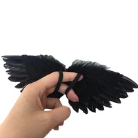 En stock, ailes d'ange en plumes de poulet pour poupées animales de compagnie, 10 cm/15 cm/20 cm, accessoires, vente directe d'usine