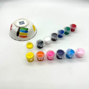 Vente en gros de céramique spécifique peinture vos propres pigments riches en céramique bricolage 6x5ml peinture liquide céramique peinture pour porcelaine pour le bricolage - Product Image 1