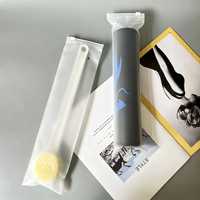 Sacs à fermeture éclair en plastique givré avec logo personnalisé, épais, en CPE, pour l'emballage de vêtements