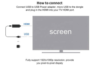 Anycast M9 Plus Dongle Penerima Layar Nirkabel Wifi HDMI RK3036 Dual Core 1080P HD TV Stick Adaptor HDMI