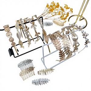 Diadema de Hojas para Novia, Estilo Europeo Americano, Hecha a Mano, Elegante, Accesorio para el Cabello para Mujeres - Product Image 1