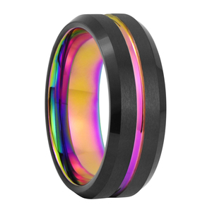 Anillo Unisex de Acero Inoxidable con Engaste de Canal, Estilo Religioso, Símbolo del Orgullo Gay, Lésbico, Bisexual y LGBT, que Simboliza la Igualdad Sexual - Product Image 5